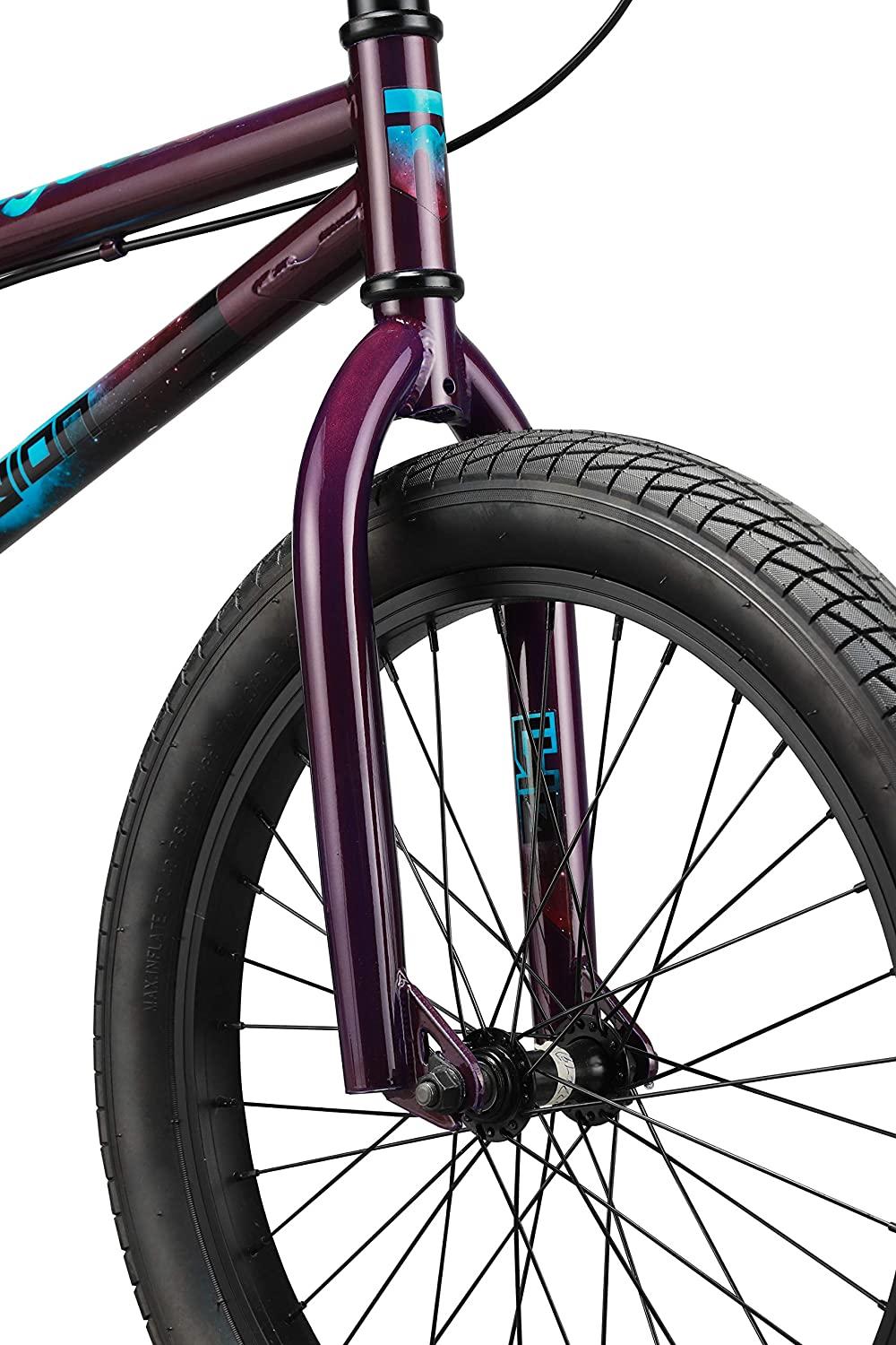 Mongoose Legion L40 Freestyle BMX Bike for Beginner-Level to Advanced Riders, Steel Frame, 20-Inch Wheels, Purple