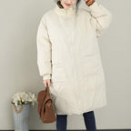 vintage casual women down coat