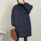 vintage casual women down coat