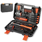 57 Piece Basic Tool Set, Home Repair Hand Tool Kit, General Household Tool Box, Portable Toolbox with StoraCase for Homeowner, DIY, Handyman, Women, Men