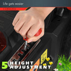 40V 16" Walk Behind Push Lawn Mower Cordless Twin Force w/ 2x4Ah Battery Charger