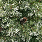 7.5-foot Cashmere Pine and Mixed Needles Pre-Lit Clear LED Hinged Artificial Chr