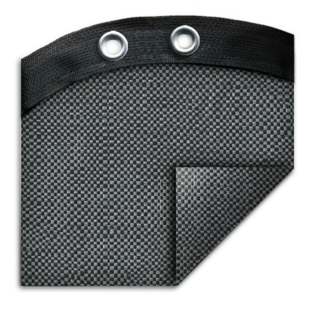24' round above ground swimming pool mesh winter cover 10 year - gray