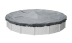 24' round above ground swimming pool mesh winter cover 10 year - gray