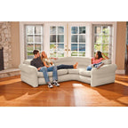Inflatable Corner Couch Sectional + Queen Size Pull-Out Futon Sofa Bed