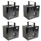 Chauvet Hurricane Haze 2D Water Based DJ Smoke Fog Machine w/ Remote (4 Pack)