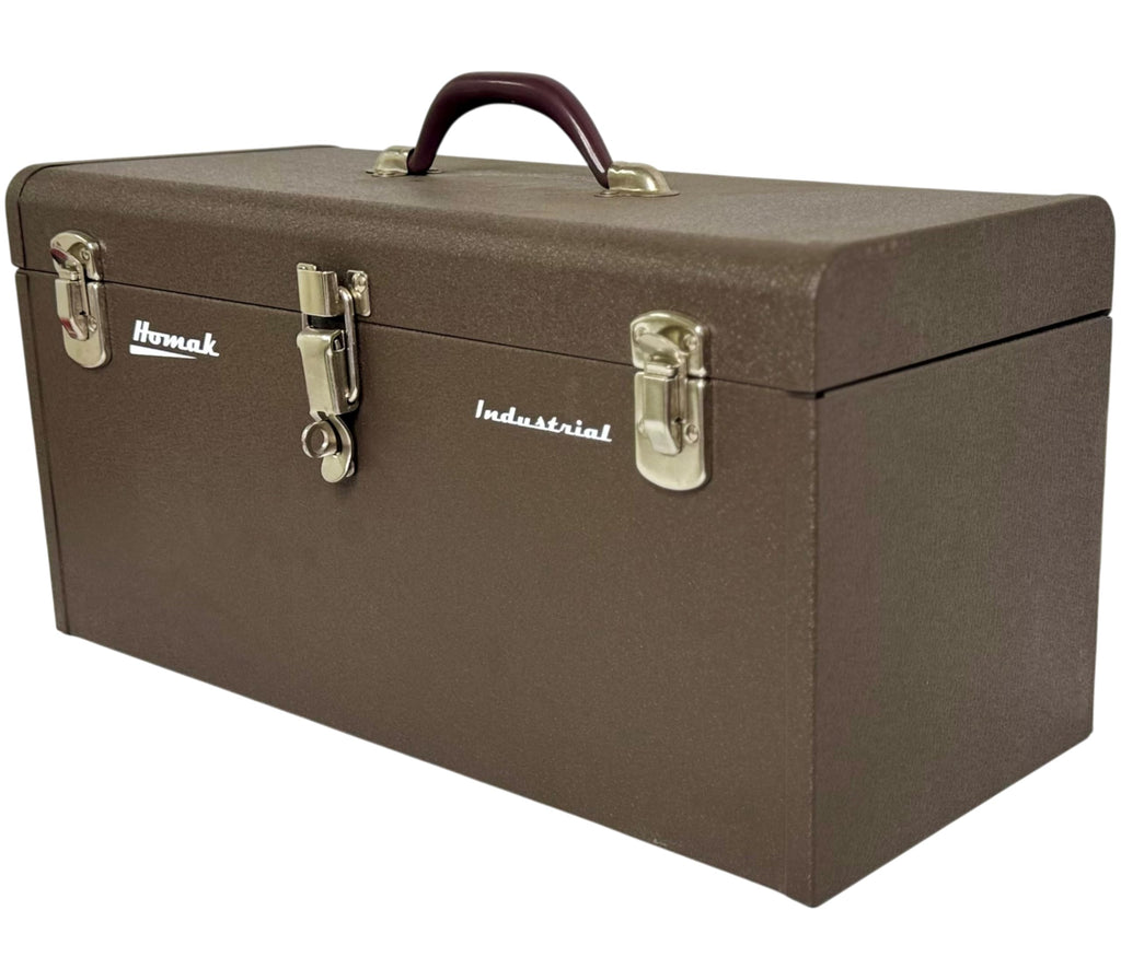 20-Inch Industrial Steel Toolbox, Brown Wrinkle Powder Coat, BW00200200