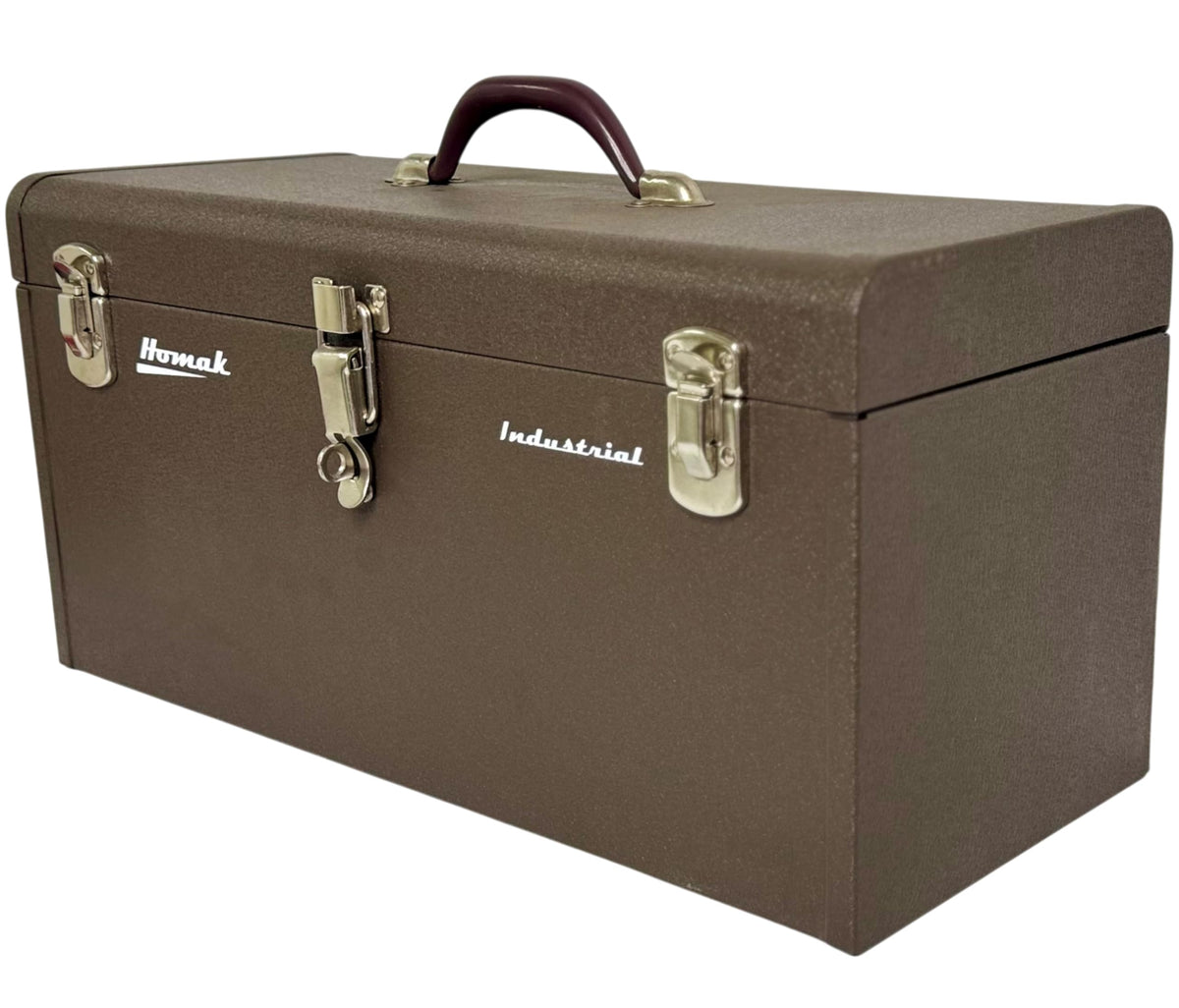 20-Inch Industrial Steel Toolbox, Brown Wrinkle Powder Coat, BW00200200