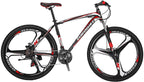 Mountain Bike 27.5inches Bicycle 3-Spoke Wheels 21-Speed Dual Disc Brakes Mountain Bicycle Cycling Bike