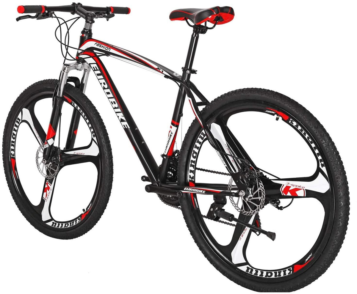 Mountain Bike 27.5inches Bicycle 3-Spoke Wheels 21-Speed Dual Disc Brakes Mountain Bicycle Cycling Bike