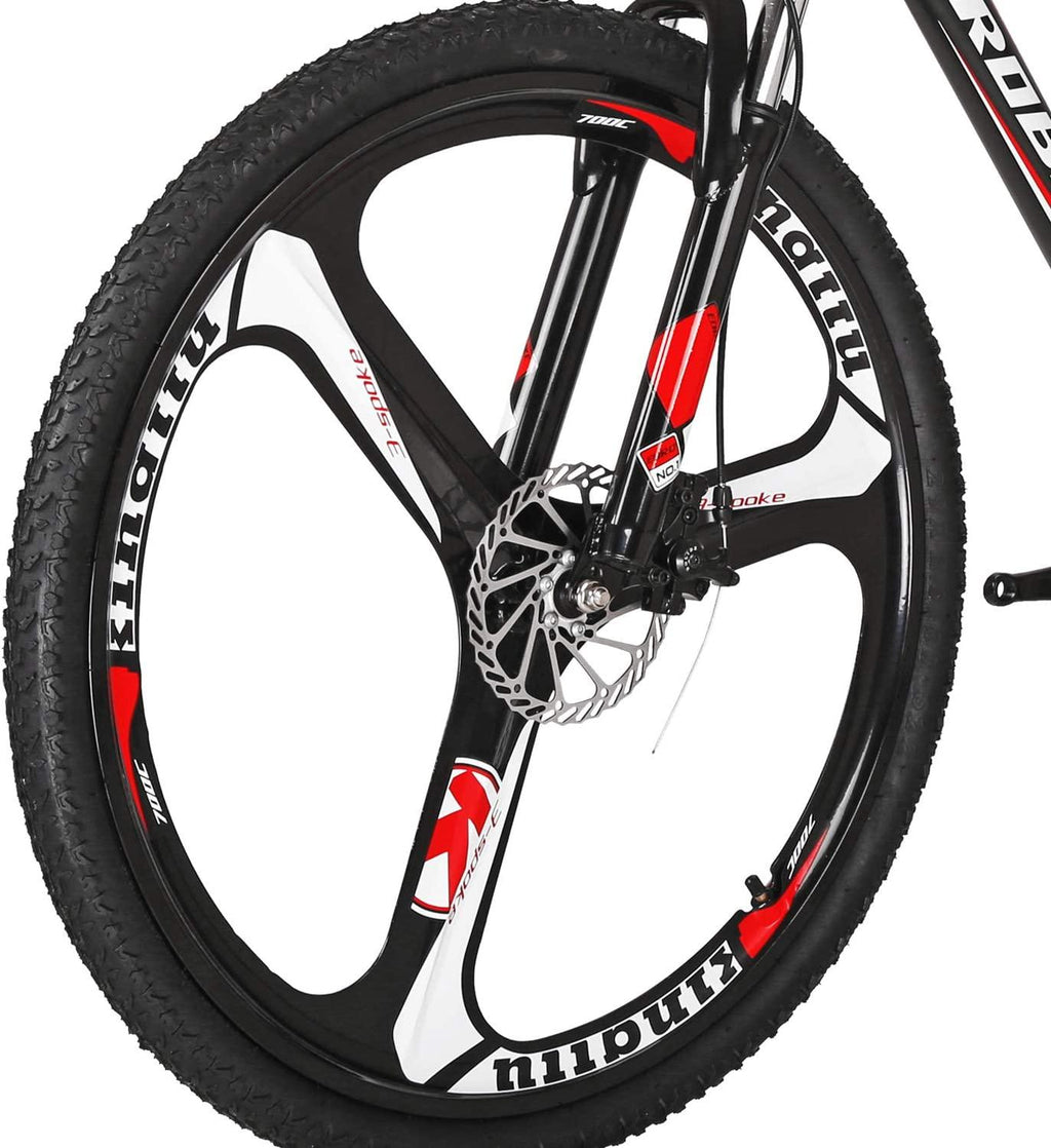 Mountain Bike 27.5inches Bicycle 3-Spoke Wheels 21-Speed Dual Disc Brakes Mountain Bicycle Cycling Bike