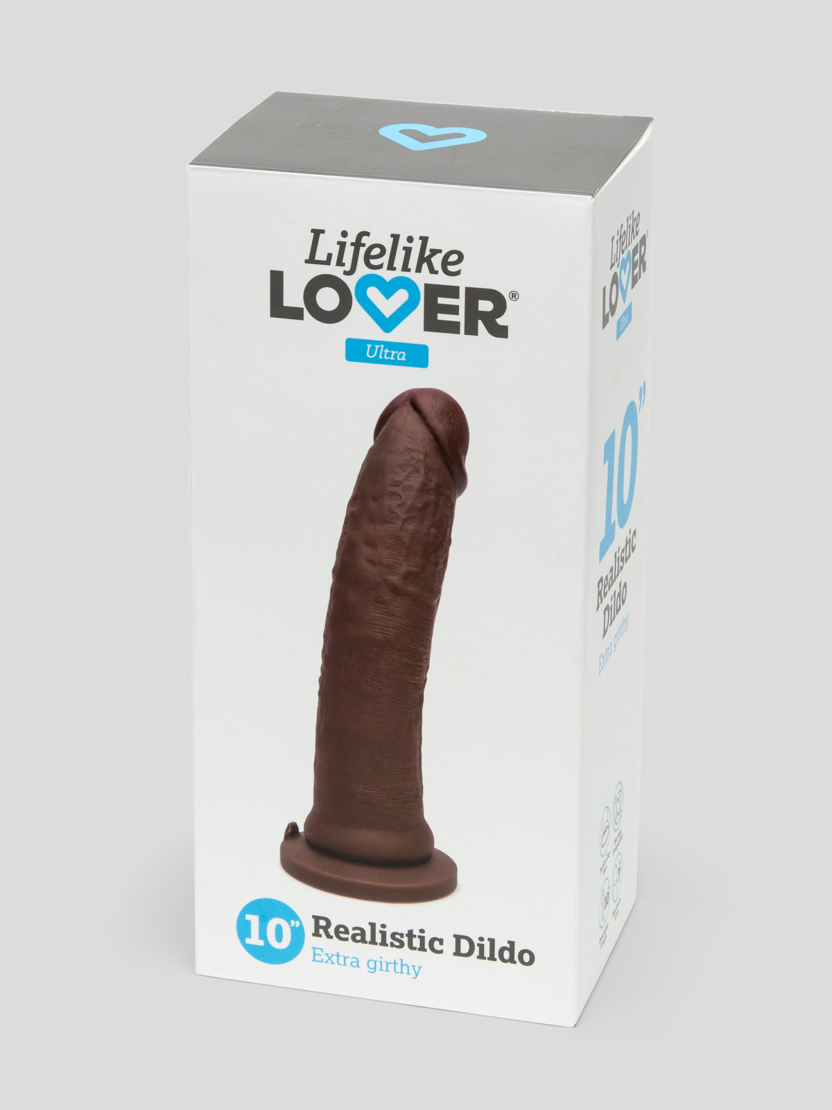 Lifelike Lover Ultra Realistic Extra Girthy Dildo 10 Inch, Flesh Brown | Flesh Brown