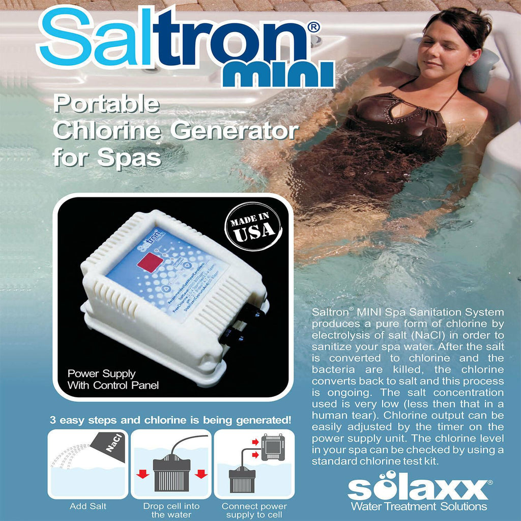 saltron mini salt water system hot tub / swim spa saltwater spa sanitizer clg20a