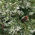 7-foot Cashmere Pine and Mixed Needles Pre-Lit Clear LED Hinged Artificial Chris