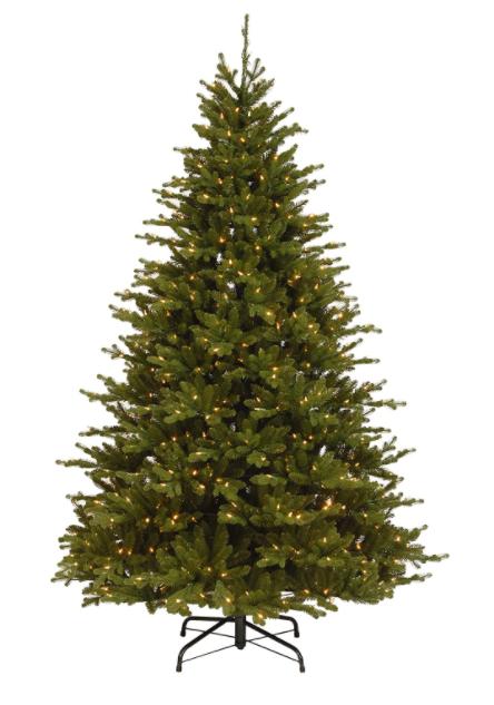 NIB妫ｅ啫楗璑ational Tree Company Spruce Pre-Lit Christmas Tree, 7.5 ft, Green