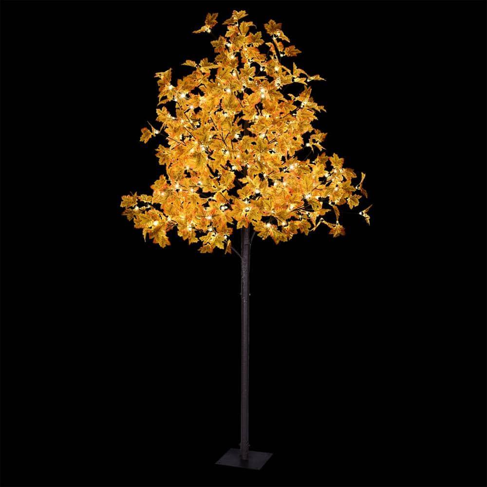 8 ft. Fall Decor Maple Tree with 264 Warm White Lights