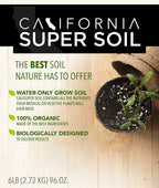 california hot soil premium 100% organic super soil kit, 18+ nutrient blend - living soil technology - potting and garden soil for indoor grow kit - includes (7x) 6 lbs bag of calihotsoil