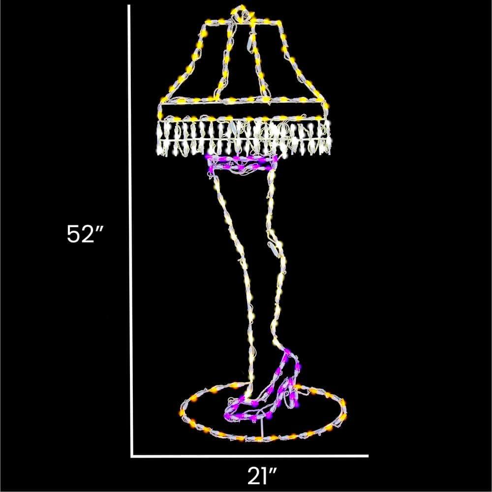 52 in. Christmas Leg Lamp with LED Lights