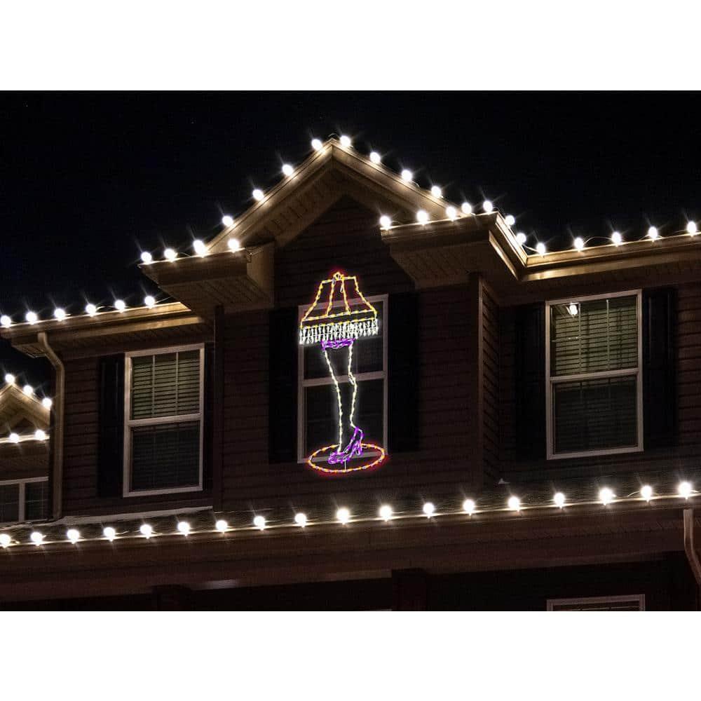 52 in. Christmas Leg Lamp with LED Lights