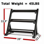 GoDecor 3 Tier Dumbbell Rack, Weights StoraRack Stand