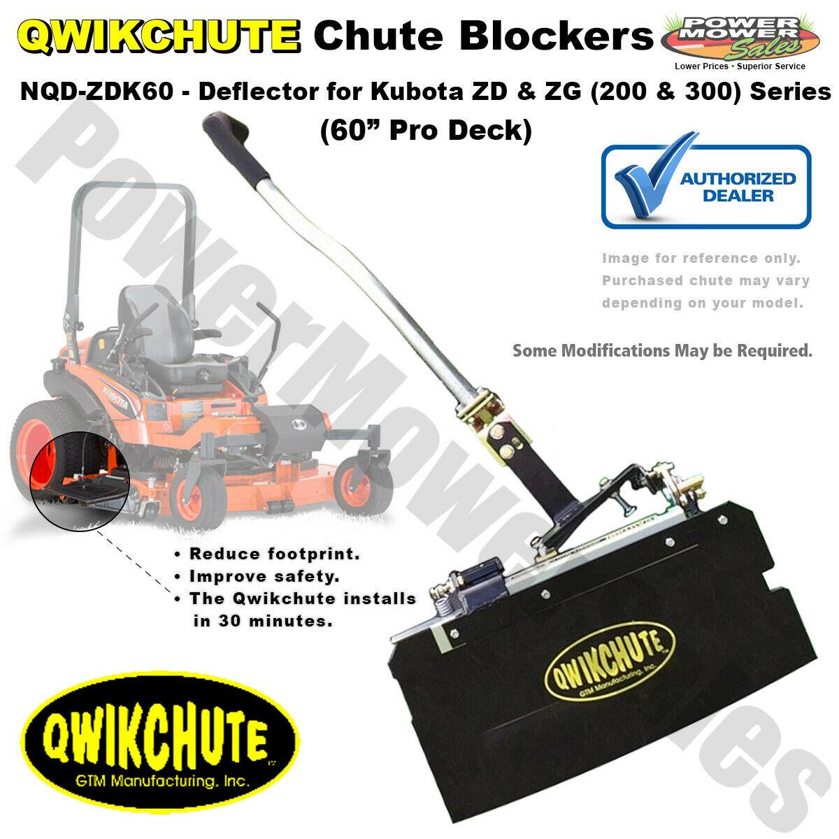 Qwikchute Deflector ZD & ZG (200 & 300) Pro Series 60" Decks / NQD-ZDK60