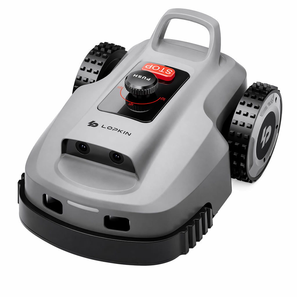 Robot Lawn Mower, Wire-Robotic Mower for 0.99 Acres, No Perimeter Wire, Auto-Mapping, RTK + AI 3D Vision Navigation, 300+ Object Avoidance, 57% Slope, IP66 Automatic Grass Cutter