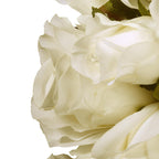 18" White Roses &amp; Hydrangeas Wreath