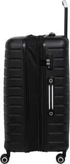 Intervolve 32" Hardside Checked 8 Wheel Expandable Spinner, Black