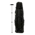 CHARLIE10 Rolling Golf Travel Bag (Black) with Club Protector Rod | Fits Most Stand or Cart Bags