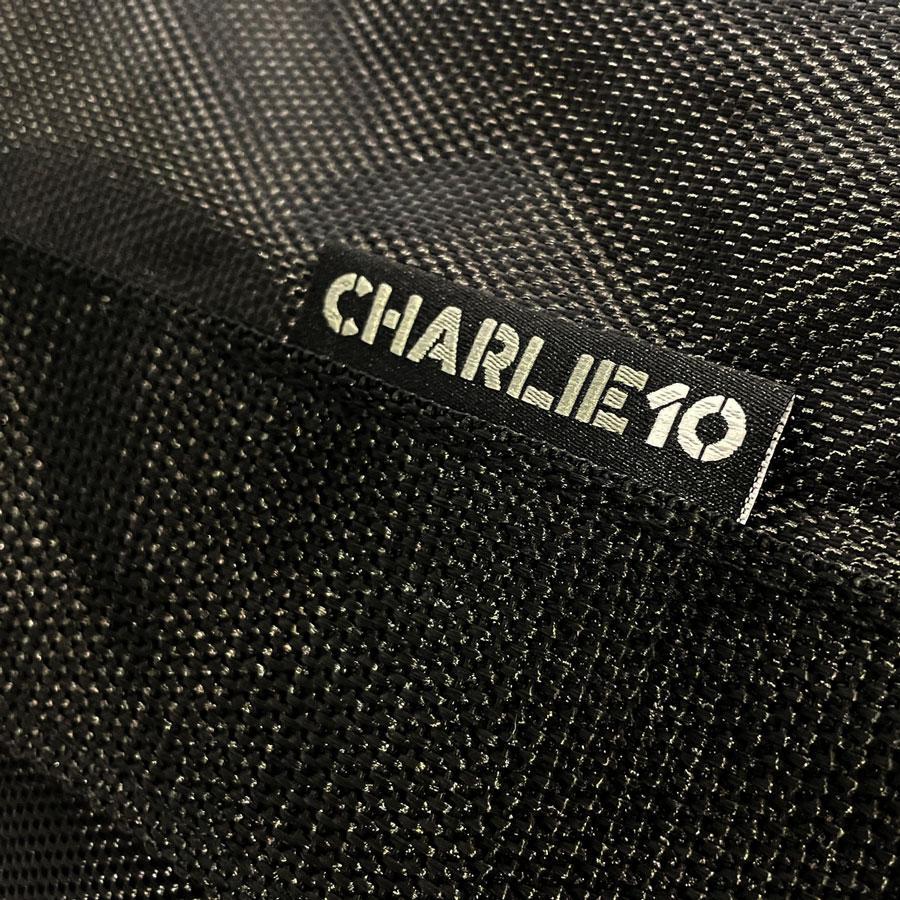 CHARLIE10 Rolling Golf Travel Bag (Black) with Club Protector Rod | Fits Most Stand or Cart Bags