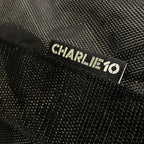 CHARLIE10 Rolling Golf Travel Bag (Black) with Club Protector Rod | Fits Most Stand or Cart Bags