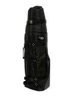 CHARLIE10 Rolling Golf Travel Bag (Black) with Club Protector Rod | Fits Most Stand or Cart Bags