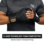Hayabusa T3 Boxing Gloves for Men and Women - Black/Gold, 16 oz