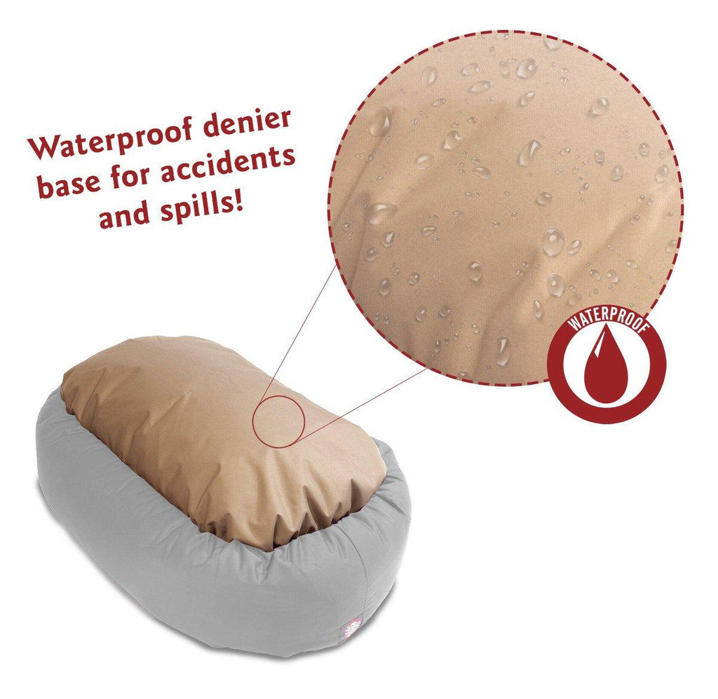 Majestic Pet Links Bagel Dog Bed with Sherpa Center