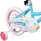 JOYSTAR Angel Girls Bike 12 14 16 18 Inch Kids Bike with Training Wheels for 2-9 Years Old, 18 Inch Kids Bike with Kickstand, Toddler Bicycle, Blue, Fuchsia, Purple