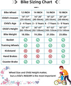 JOYSTAR Angel Girls Bike 12 14 16 18 Inch Kids Bike with Training Wheels for 2-9 Years Old, 18 Inch Kids Bike with Kickstand, Toddler Bicycle, Blue, Fuchsia, Purple