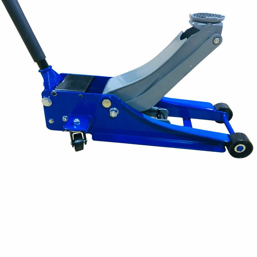 3 Ton Heavy Duty Hydraulic Floor Jack for Truck Trailer Car Steel Blue NEW