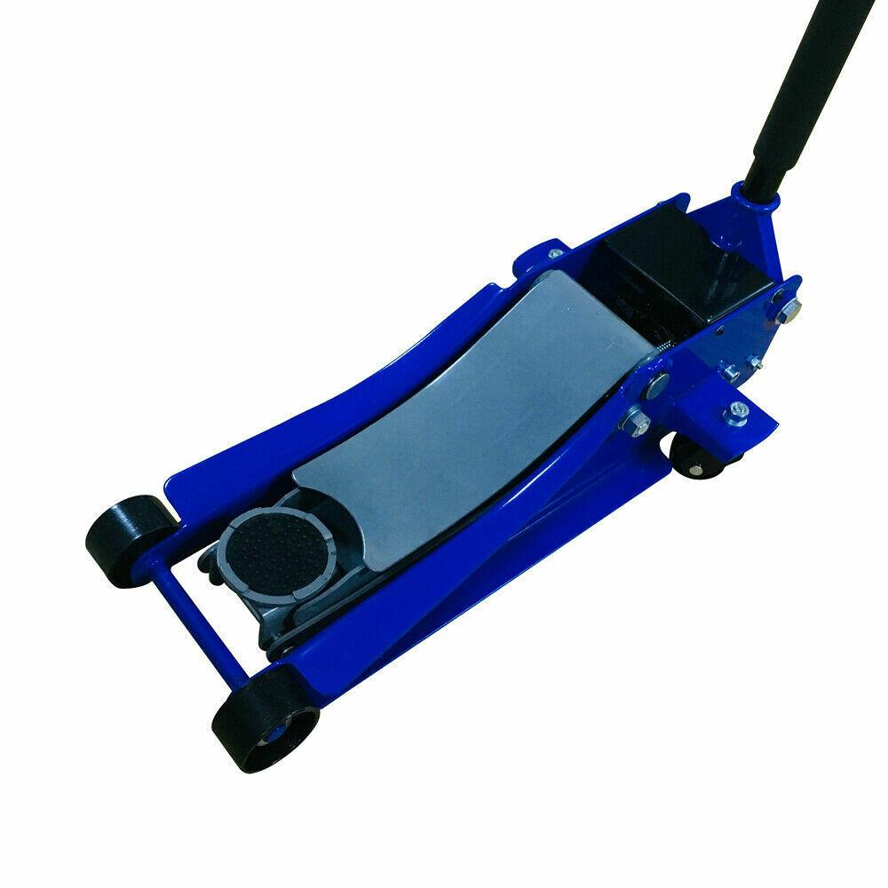 3 Ton Heavy Duty Hydraulic Floor Jack for Truck Trailer Car Steel Blue NEW