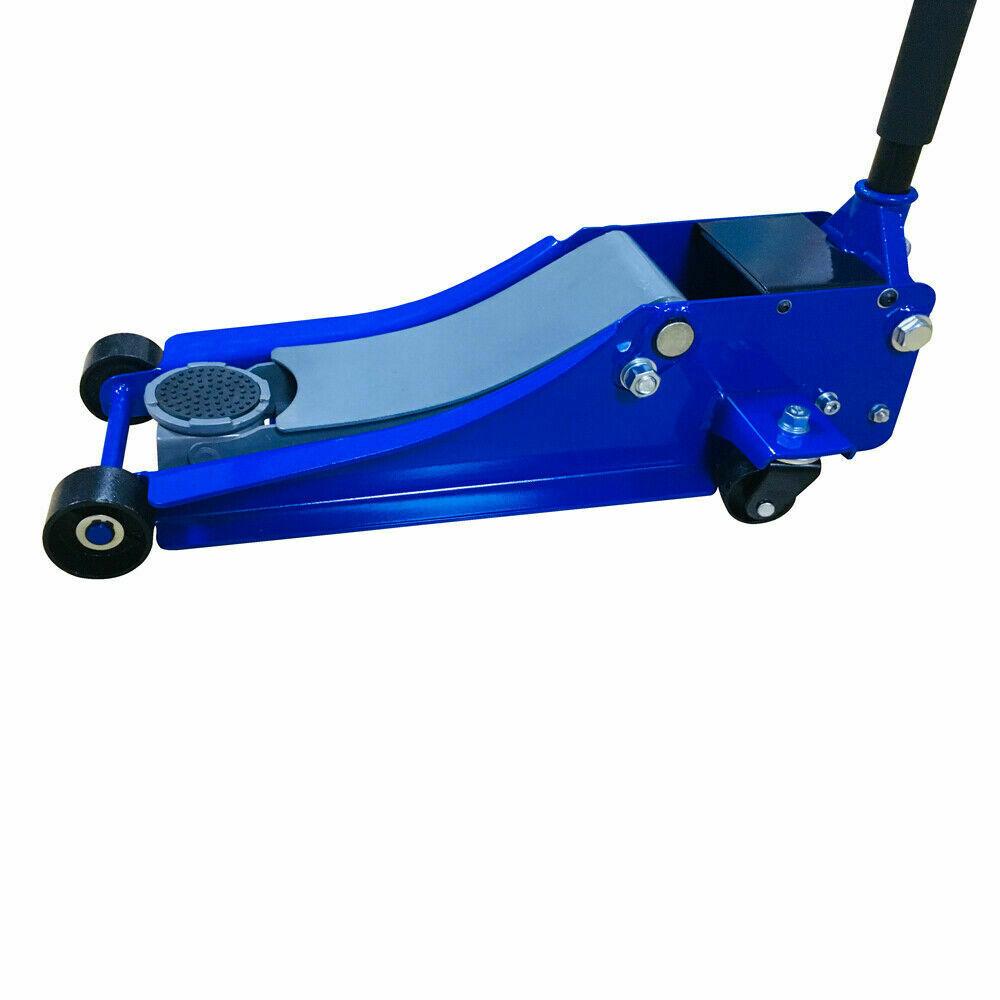 3 Ton Heavy Duty Hydraulic Floor Jack for Truck Trailer Car Steel Blue NEW