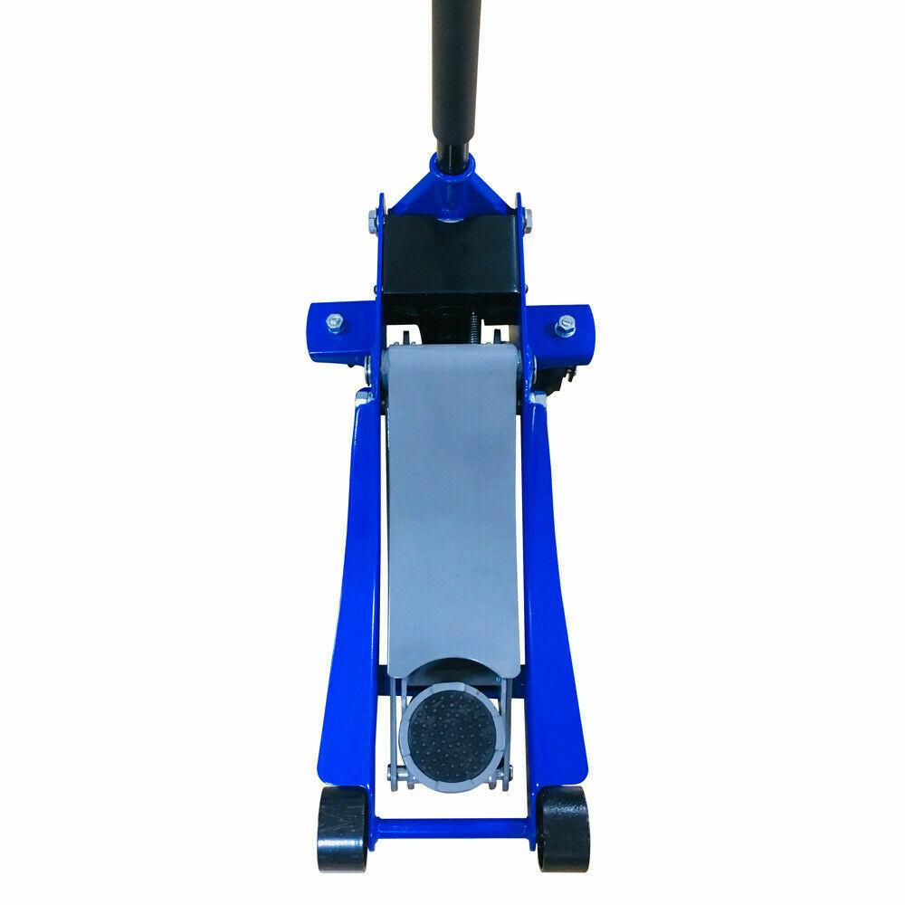3 Ton Heavy Duty Hydraulic Floor Jack for Truck Trailer Car Steel Blue NEW