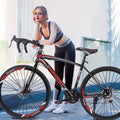 Black Friday Deals! LEBONYARD 26-inch Wheels Mountain Bike in Sports &amp; Outdoors, 21-speeds Aluminum Full Suspension Road Bike with Disc Brakes, Black and Red