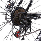VKEKIEO Adult 26 In., Road Bicycle, 21 Speed Begasso Bike for Men and Women, Black and Red