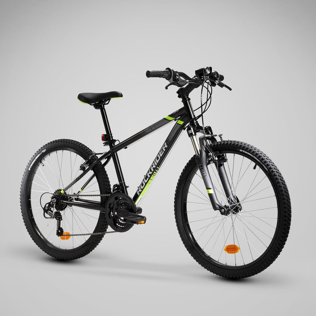 Decathlon Rockrider ST500, Mountain Bicycle, 24 In., Kids 4 Ft. 5 In. to 4 Ft. 11 In.