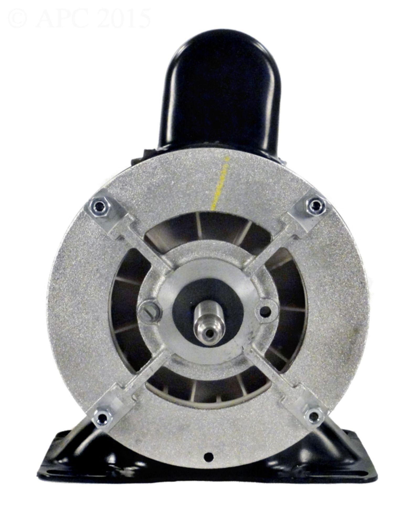 1.5 hp black and silver dual speed round flange pool motor
