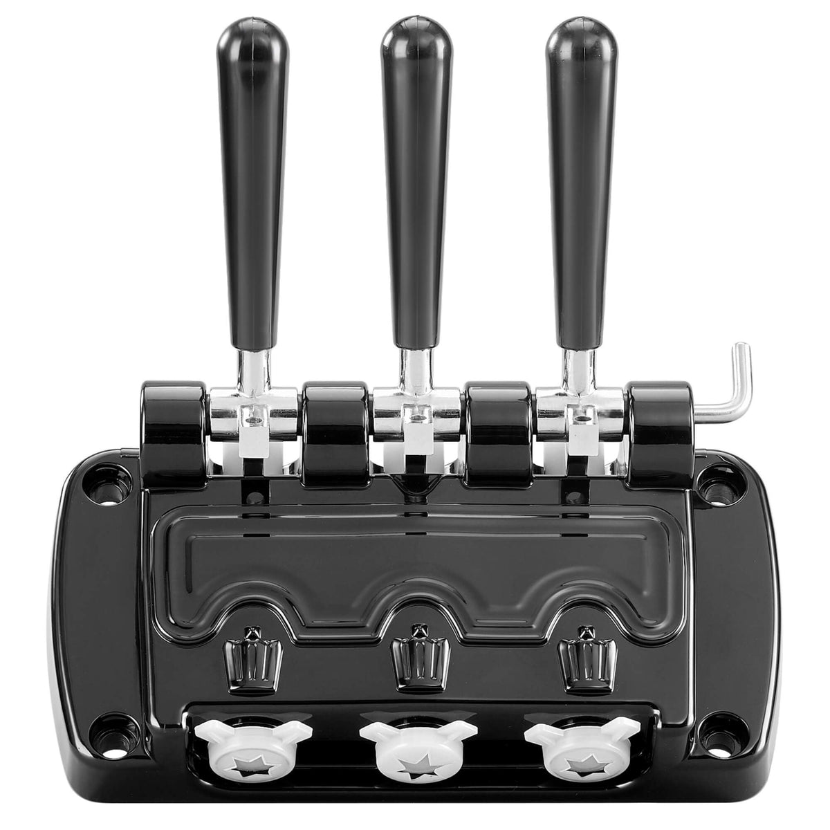 Front Panel Dispenser DischarDoor Compatible with  YKF Soft Serve Ice Cream Machines - Complete Faceplate Assembly with 3 Handles, Valve Rods & Seals - Commercial Food Grade Parts
