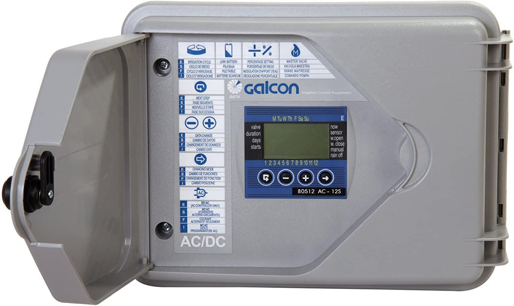 Galcon 80512S AC-12S 12-Station Indoor Or Outdoor Irrigatin Controller