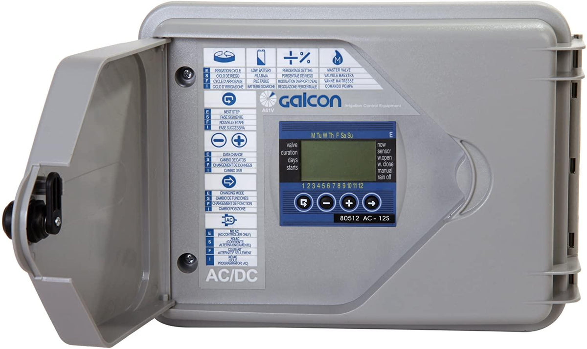 Galcon 80512S AC-12S 12-Station Indoor Or Outdoor Irrigatin Controller