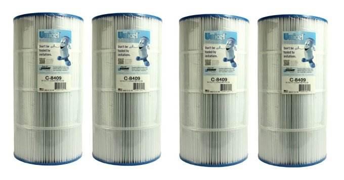 4) unicel c-8409 cx900re pxc-95 sta-rite hayward replacement pool filters c8409