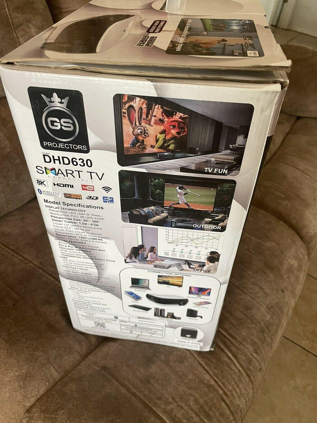 dhd630 smart tv 8k projector