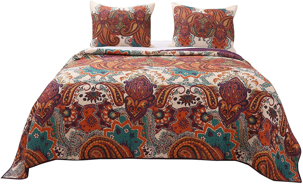 Greenland Home Fashions Nirvana Oversized Quilt and Pillow Sham Set
